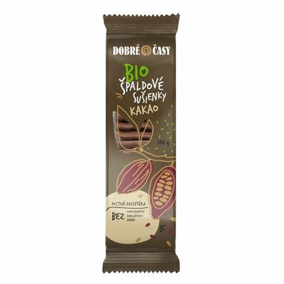 Dobré časy špaldové sušienky kakao 100g