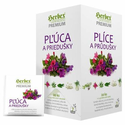 Herbex čaj Pľúca a priedušky 20x1,5g (30g)
