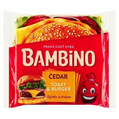 Syr Toast &amp; Burger Čedar 130g Bambino