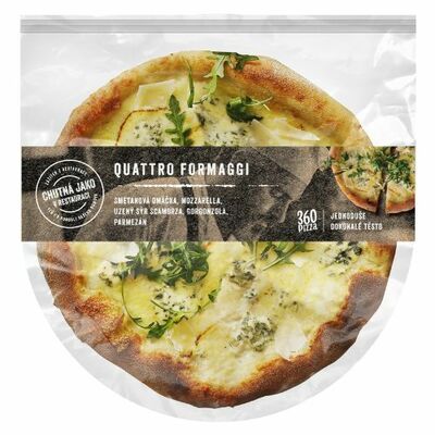 Mrazená Pizza Quattro Formaggi 29cm 450g Crocodille
