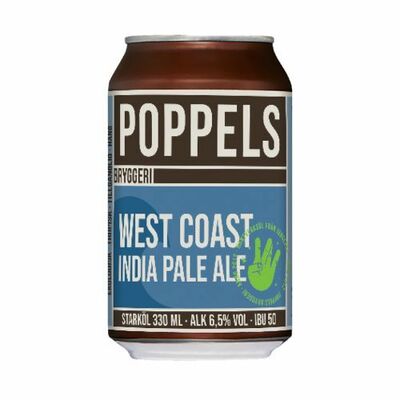 Pivo Poppels West Coast svetlé 330ml *ZO