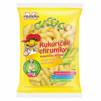 Chrumky kukuričné slané 100g M-Snack