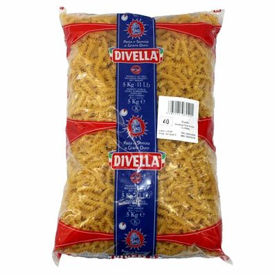 Cestoviny Fusilli (Vretená) 5kg Divella
