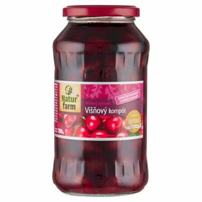 Kompót Višne bez kôstky 700g Natur Farm