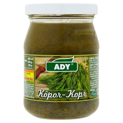 Kôpor sterilizovaný 280ml (240g) Ady