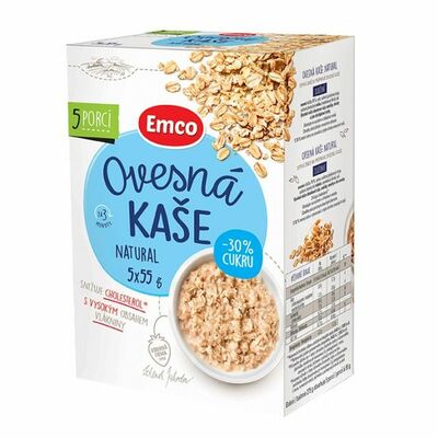 Ovsená kaša natural 5x55g Emco