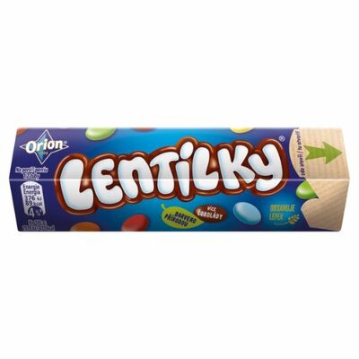 Lentilky Dražé z mliečnej čokolády 28g Orion