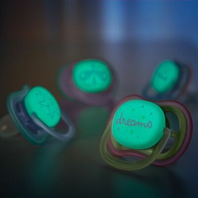 Philips Avent Cumlík Ultra air nočný 0-6m girl 2ks