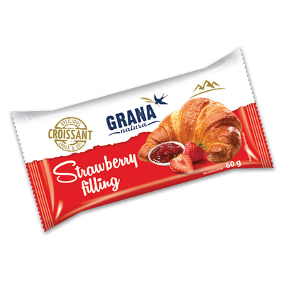Croissant Grana s jahodovou náplňou 60g Frost