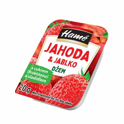 Džem Jahoda&amp;jablko bez pridaného cukru 20g/48ks Hamé