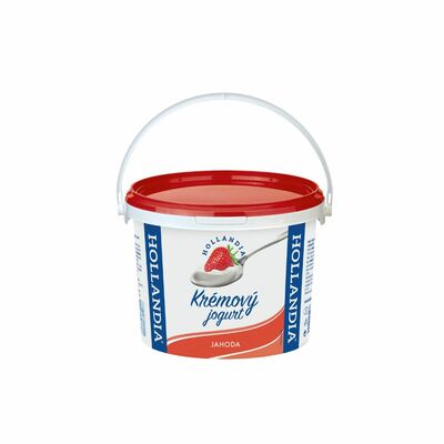 Jogurt krémový jahoda 3kg Hollandia