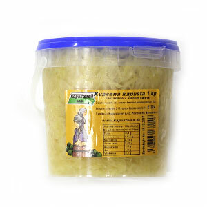 Kapusta kvasená vedierko 1kg Kapp
