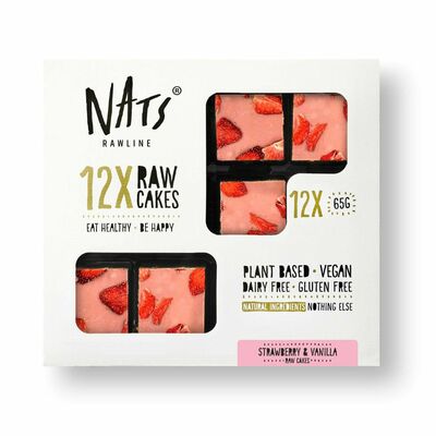 Mr.Raw Dezert Vanilka &amp; Jahoda 12x65g Nats