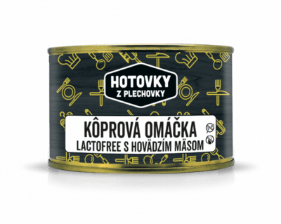 Kôprová bez laktózy 400g Hotovky z plechovky