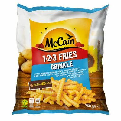 Mr.Zemiakové vlnky 123 Fries Crinkle 750g McCain