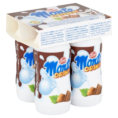 Monte mliečny nápoj ZOTT 4x95ml