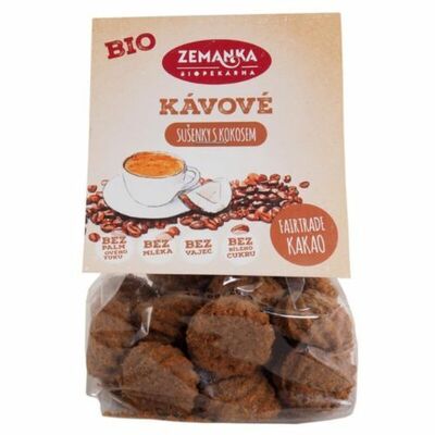 Zemanka Bio Kávové sušienky s kokosom 100g