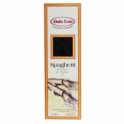 Cestoviny Špagety sépiové čierne 500g Della Costa