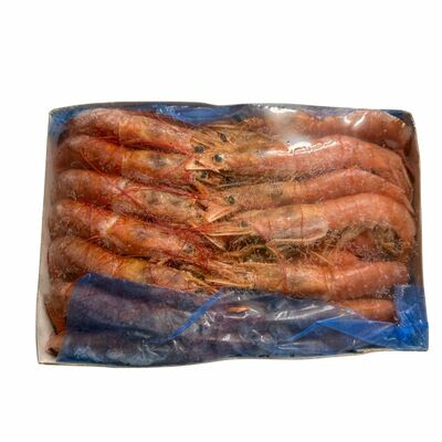 Mrazené Krevety Argentínske červené celé L1 2kg Lanzal
