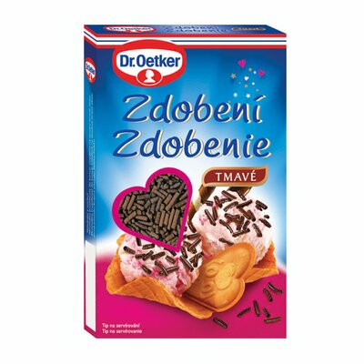 Zdobenie tmavé 80g Dr. Oetker