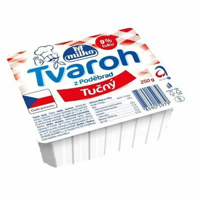 Tvaroh tučný jemný 250g Milko