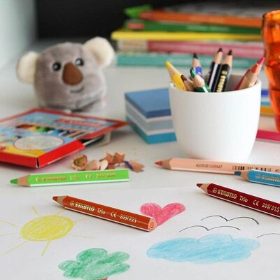 Stabilo Ceruzky Trio hrubá a krátka 12ks