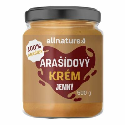 Allnature Arašidový krém jemný 500g