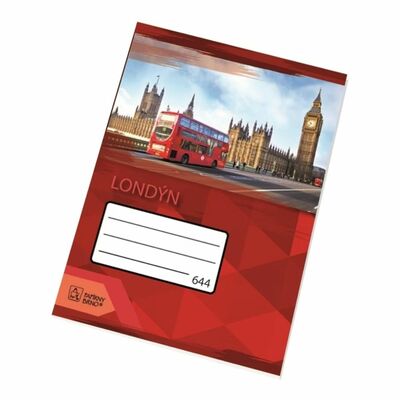 Zošit Školský A6, 644 linajka 8mm BO, 40 listov 