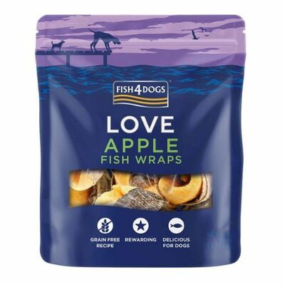 Fish4dogs Love Maškrty Ryba s jablkom 90g
