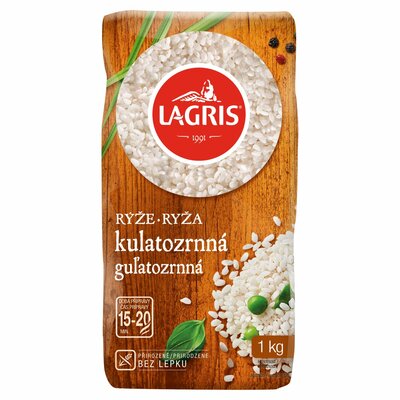 Ryža Guľatozrnná lúpaná 1kg Lagris