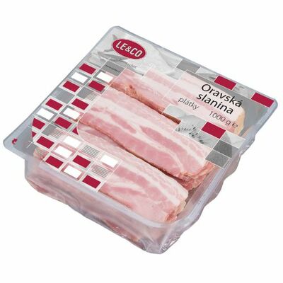 Slanina ORAVSKÁ plátky LE &amp;amp; CO 1kg