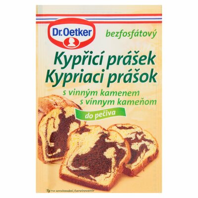 Kypriaci prášok s vínnym kameňom 15g Dr. Oetker
