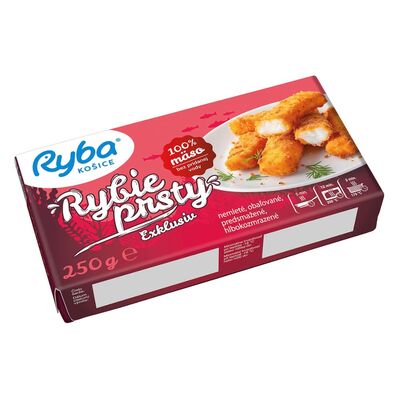 Mrazené Rybie prsty nemleté exklusiv 250g Ryba Košice