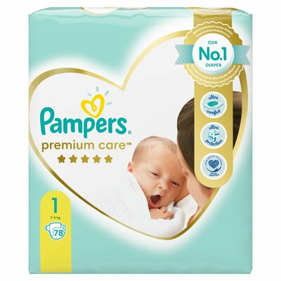 Pampers Premium Care Veľ.1, 2-5kg, Plienky 78ks
