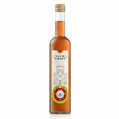 Sirup Mango &amp; čierny čaj 1l Vlčie sirupy