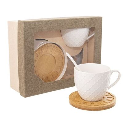 Orion Whiteline Hrnček s podšálkou 0,25l 2ks