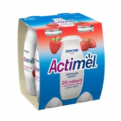 Actimel jogur. nápoj jahoda DANONE 4x100g VÝPREDAJ