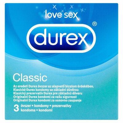Durex Classic prezervatívy 3ks