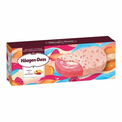 Mr.Häagen-Dazs Nanuk broskyňa, malina 80ml
