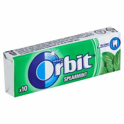 Wrigley&#039;s Orbit Spearmint žuvačky 10ks