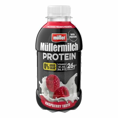 Müllermilch Proteinový nápoj malinový 400g