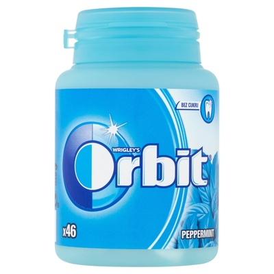 Wrigley&#039;s Orbit Peppermint žuvačky dóza 46ks/64g