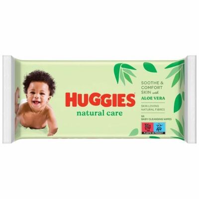 Huggies Natural Single Vlhčené obrúsky 56ks