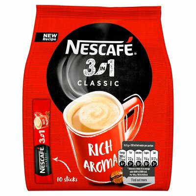 NESCAFÉ 3in1 Classic, instantná káva 10 ks x 16,5g