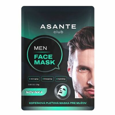 Asante Pleťová maska men caffein 1ks