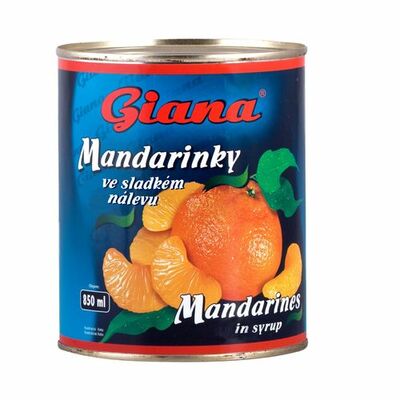 Kompót Mandarínky lúpané 850ml Giana