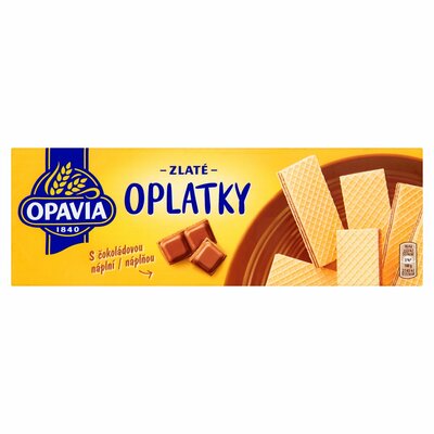 Opavia Zlaté Oplátky čokoládová náplň 146 g
