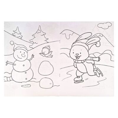 Veselé omaľovánky s motívom Vianoc a Mikulášom