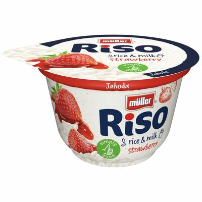 Mliečna ryža jahoda 200g Riso