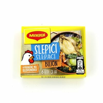 MAGGI Slepačí bujón v kocke 3 l 6x10g